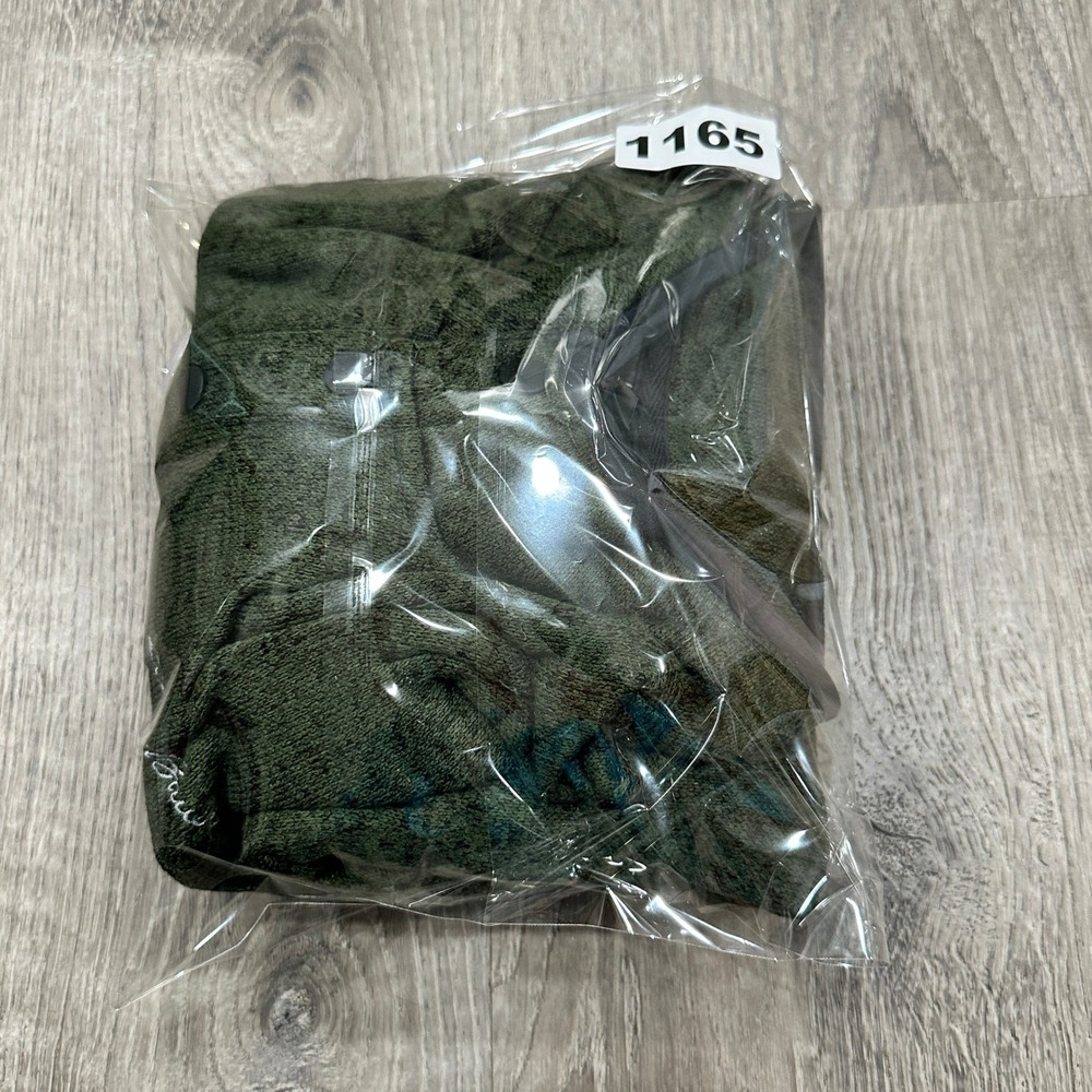 Eddie Bauer Mens Quarter Snap Fleece Pullover Heathered Green Large 50000090 - Picture 12 of 13